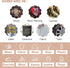 Gold Paint Pens with Silver,Rose Gold, Acrylic paint Pens for Rock Painting, Wood, Fabric, Glass, Canvas, Scrapbooking, Card DIY Metallic Acrylic ...