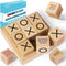Conversation Cubes W/Tic Tac Toe Game,Great Conversation Starter-Building Relationship,Wooden Block for Family Game Night,School Counselor Supplie...