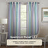 ACHIM Spectrum Rod Pocket Panel Window Curtain - 50 Inch Width, 63 Inch –Length Lilac/Turquoise, Semi-Sheer & Machine Washable Soft Polyester Drap...