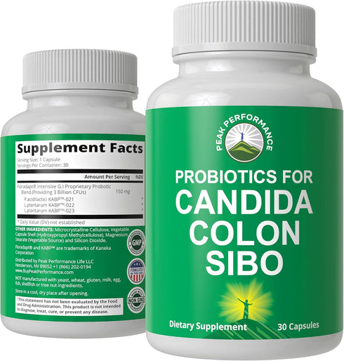 Probiotics for Candida, Colon Cleanse, IBS, and SIBO Support. Doctor Recommended Proprietary Microbiome Reset Probiotic Supplement. Gut Health and...