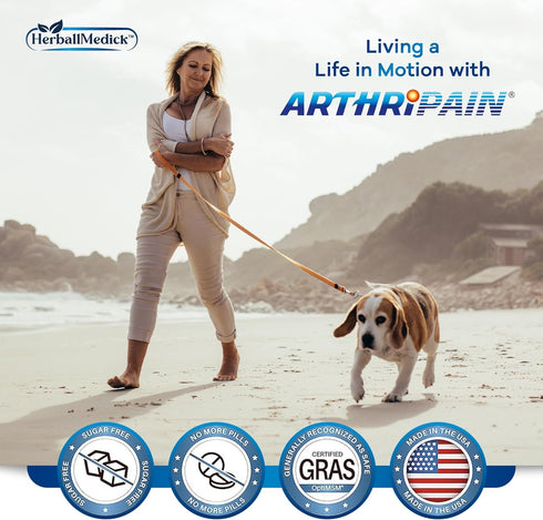 Arthripain – One a Day Cartilage Repair Supplement – Clinically Tested Joint Juice for Joint Relief Support – Glucosamine Chondroitin MSM – Swolle...