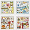Awesocrafts 4 Pack Cross Stitch Kits, Four Seasons Easy Patterns Cross Stitching Embroidery Kit Supplies, Stamped or Counted (Four Seasons, Counte...
