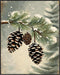 Posterizer 1 pcs-pinecones in snowey winter nature 7-Holiday Poster Collection-Landscape & Nature Art-Living Room Bedroom Decor- unframed wall art...