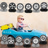 12 Pcs Race Car Centerpieces for Tables, Race Car Party Decorations Hot Wheel Centerpieces for Tables, Double-Sided Racing Party Centerpieces Tabl...