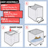Shoe Cover Box | Disposable Shoe Bootie Holder For Realtor Listings and Open Houses | Please Cover or Remove Shoes Bin | Shoe Bootie Box (Grey)...