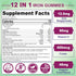 Vegan Iron Gummies Supplement - High Absorption Chelated Bisglycinate Iron with Vitamin C, B-Complex, Folate for Energy, Blood Builder Iron Filled...