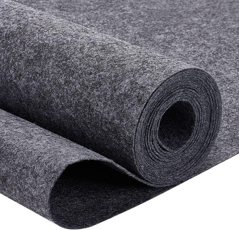 BENECREAT 10 Feetx15.75 Inch Felt Fabric Rolls Felt Non-Woven Sheet 0.1cm Thick Dark Gray Felt, Polyester Felt for Crafts, Quilting Sewing, Garmen...