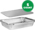 PLASTICPRO Disposable 4 LB Aluminum Takeout Tin Foil Oblong Baking Pans 12'' X 8'' X 2'' Inch With Cardboard Lids - Brownies, Bread, or Lunchbox, ...