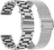 TRUMiRR Silver Band Sets for Fossil Women's Gen 5 Carlyle/Garrett/Julianna Smart Watch, 22mm Solid Stainless Steel Metal + Mesh Watchband Quick Re...