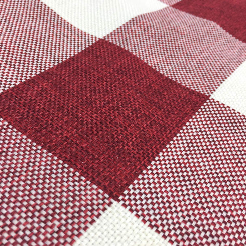 YOUR SMILE Christmas Retro Farmhouse Buffalo Tartan Chequer Plaid Cotton Linen Decorative Throw Pillow Case Cushion Cover Pillowcase for Sofa,Set ...