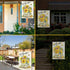 Sunflower Garden Flag, Solar LED Welcome Flags Banner 12x18 Double Sided, Farmhouse Flower Burlap Lighted Lights Yard Flag, Holiday Spring Vertica...