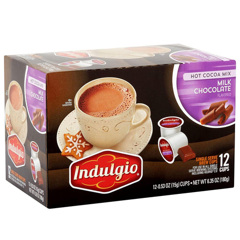 Trilliant Fg013073 Indulgio Milk Chocolate Hot Cocoa Single Serve Brew Cup...