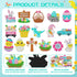 16 Pcs Easter Diamond Painting Magnets for Refrigerator Spring Diamond Art Magnets DIY Bunny Eggs Gnome Cross Flower Diamond Painting Kits Pink Ye...