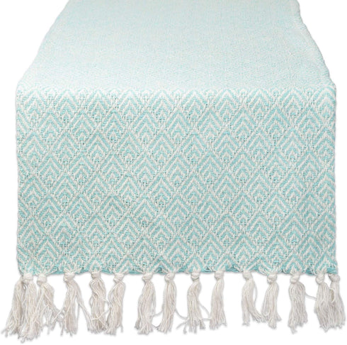 DII Braided Farmhouse Table Runner, 15 x 72 inches, 1-Piece, Aqua...