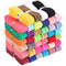 WILLBOND 40 Yards Fold over Elastic Solid Color Trim Elastic 40 Colors Ribbon Sewing Stretch Ribbon Band for Hair Bow DIY Craft Hair Ties Headband...