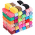 WILLBOND 40 Yards Fold over Elastic Solid Color Trim Elastic 40 Colors Ribbon Sewing Stretch Ribbon Band for Hair Bow DIY Craft Hair Ties Headband...