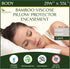 Four Seasons Essentials Body Size Waterproof Pillow Protector (Set of 1) - Natural Viscose derived from Bamboo Pillow Covers - Hypoallergenic Dust...