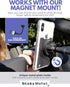 LIFESTYLE DESIGNS The StickyWallet – Premium Spandex Stick-on Phone Wallet Card Holder for any Case – Unique Double Pocket Design + Finger Strap (...