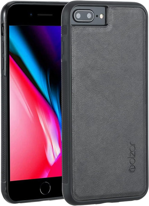 molzar GripBig Series for iPhone 8 Plus/7 Plus/6 Plus Case, Built-in Metal Plate for Magnetic Mount, Works with Qi-Certified Chargers, Compatible ...