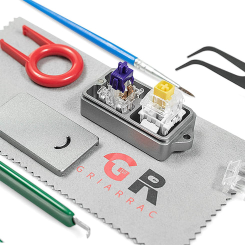 Aluminum Cherry Switch Opener for Kailh Gateron Cherry MX Switches Mechanical Keyboard, with Switch Puller Keycap Puller Lube Pen Tweezer...