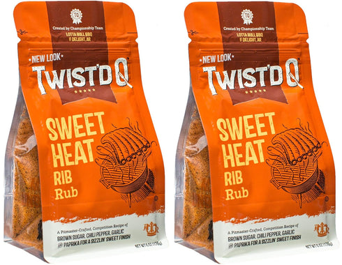 Twist'd Q - American Royal Sweet Heat Rib Rub - 2 Pack...