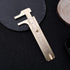 Retro Vernier Caliper Copper Alloy Mini Brass Sliding Pocket Caliper Metal Double Scale for Measuring Gemstones and Jewelry Components Bead Wire G...