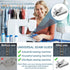 Magnetic Seam Guide for Sewing Machine, Magnetic Sewing Guide with Clip, Multifunctional Ruler, Hemmer Guide, Seam Guide, Hem Guide for Walking Fo...