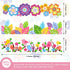 Spring Bulletin Board Border,Spring Borders for Bulletin Board Decorations,Spring Bulletin Board Decorations for Classroom with 200 Glue Point Dot...