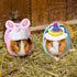 10 Pcs Guinea Pig Stuff Includes 5 Cute Mini Hats Cozy Hand Knitted Hat with Adjustable Strap and 5 Guinea Pig Clothes Small Animal Vest Sweater f...