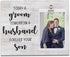Mother of the Groom Gifts, Wood Picture Frame Holds 4 X 6 Photo, Father of The Groom Gift, Wedding Gift for Parents from Groom, Today a Groom, Tom...