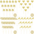 Zonon 55 Piece Home Sweet Home New House Welcome Party Cupcake Topper - Gold Glitter, Housewarming...