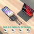 Portable Charger with Built in Cables,10000mAh Slim USB C Power Bank,5 Output 3 Input LED Display High Speed External Battery Pack Travel Phone Ch...