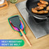 Rainbow Spoon Rest for Stove up, Stainless Steel Spoon Holder For Kitchen Counter, Large Kitchen Spoon Rest, Spatula Spoon Ladle Utensil Holder, D...