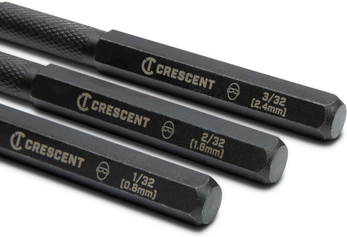Crescent 3 Piece Set, 5" Steel Punch - CNPS12332S...