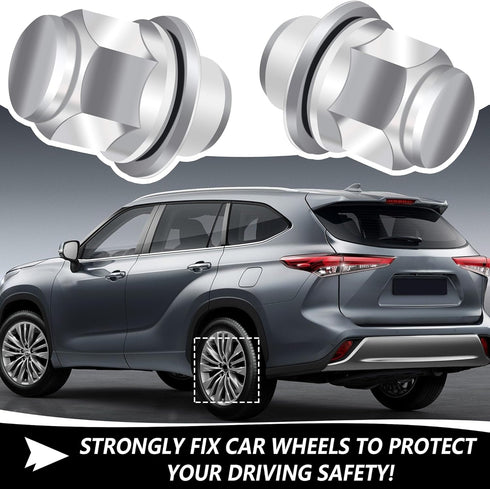 10PCS M12x1.5 Lug Nuts Set,Chrome-Plated Steel Wheel Locks Lug Nuts with Washer Replaces OEM#90084-94001,Lug Nut Lock Set Compatible with Toyota C...