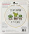 Dimensions 72-76919 Hoarding Plants Counted Cross Stitch Kit for Beginners, 6" D, 14 Cnt. White Aida, 5pcs...