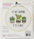 Dimensions 72-76919 Hoarding Plants Counted Cross Stitch Kit for Beginners, 6" D, 14 Cnt. White Aida, 5pcs...