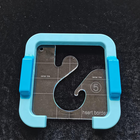 YICBOR Free Motion Quilting Rulers and Templates Series 5 with New Quilting Frame for Domestic Sewing Machine (TK(Q5-02))...