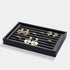 Velvet 7 Slots Ring Earrings Trays Showcase Display Jewelry Organizer (PU Leather)...