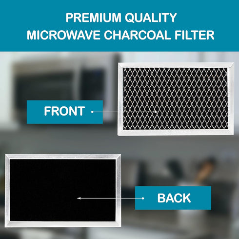 GE JX81J, WB02X11124, WB06X10823 Microwave Recirculating Charcoal Filter (4-Pack)...
