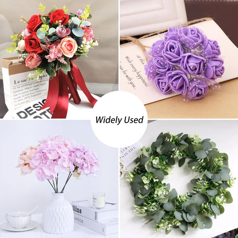 Floral Arrangement Kit with Green Flower Tape, Metal Wire, Clear Tape, Flores Cutter for Stem Wrap Florist Bouquet Accessories Making Supplies DIY...