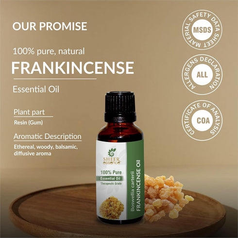 Frankincense Essential Oil 118 ML (4 Fl. Oz) | 100% Pure Natural Undiluted Uncut Therapeutic Grade Boswellia Carteri Essential Oil...
