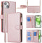 Jaorty for Apple iPhone 15 Plus Phone Wallet Case for Women with Card Holder,Crossbody iPhone 15 Plus Case with Strap Lanyard,Zipper Pocket Magnet...