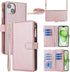 Jaorty for Apple iPhone 15 Plus Phone Wallet Case for Women with Card Holder,Crossbody iPhone 15 Plus Case with Strap Lanyard,Zipper Pocket Magnet...