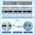 6 PCS Sports Hockey Ribbons for Crafting, 3/8" Width Grosgrain Ribbon Winter Snowflake Ribbon Blue White Curling Balls Craft Ribbons for Sports Pa...