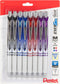 EnerGel Pearl Retractable Liquid Gel Pen, Needle Tip, 0.7mm, Medium Line, Assorted Ink, 8-Pk (BLN77WBP8M)...