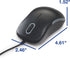 Verbatim USB Silent Corded Optical Mouse - Computer Wired Noiseless and Silent Click Mouse for Mac and PC - Black...
