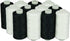 Simthread 6 White 6 Black 100% Cotton Sewing Thread 50s/3 for Quilting etc - 550 Yards Each...