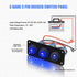 3 Gang 12V 20 Amp Toggle Rocker Switch Panel LED Breaker Waterproof Widely Fits for Auto Automotive Lights Car Marine Boat Yacht, Trailer, Caravan...