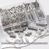 JOJOPLAY All Size Slider Clasp for Beading Slide Tube Cord Ends with Open Jump Rings Lobster Clasp Chain Extender Jewelry Finding Kit Bead Loom En...